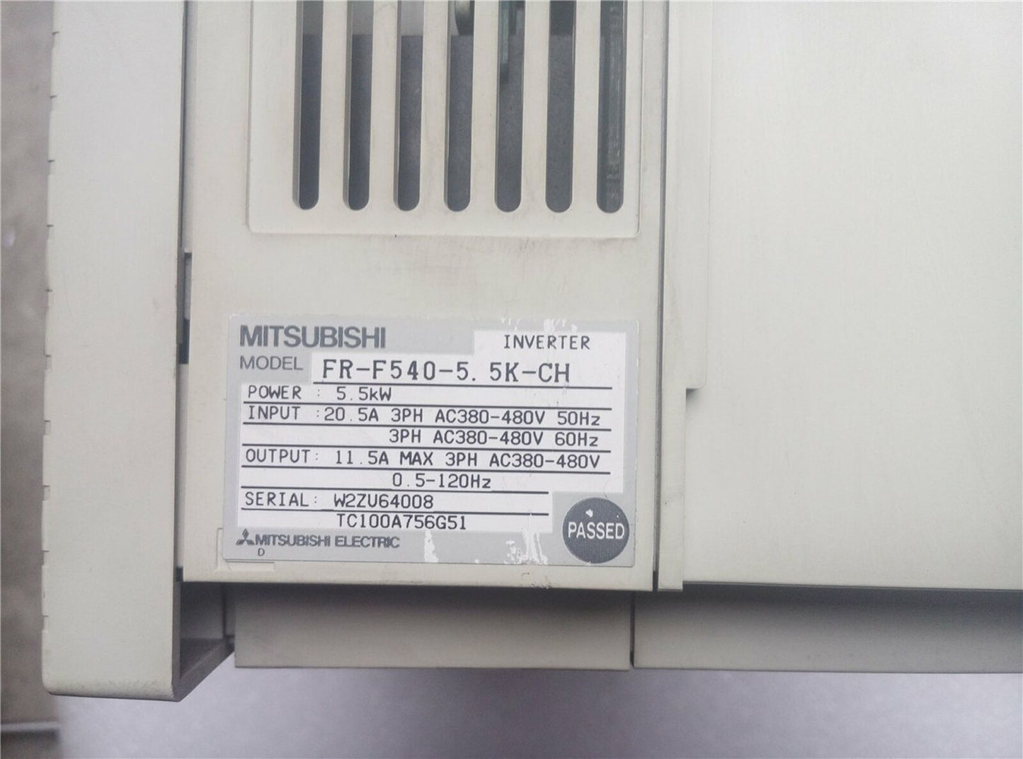 Used Mitsubishi FR-F540-5.5K-CH Inverter, Fully Tested - Quality Equipment - MITSUBISHI