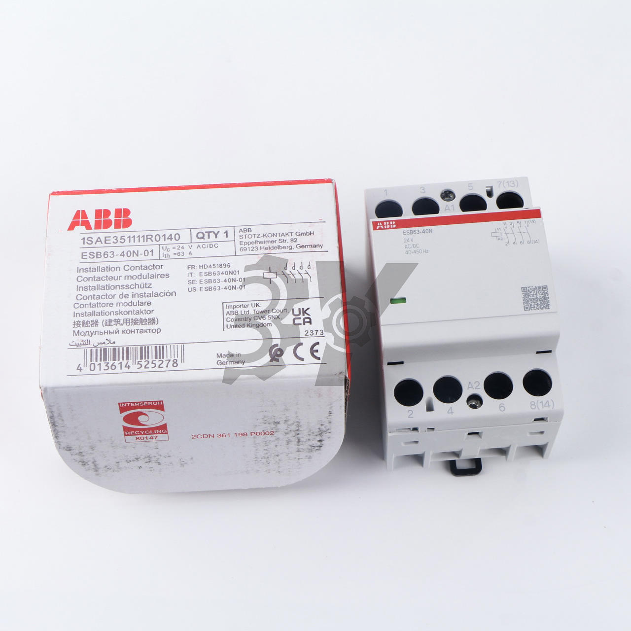new 1PCS ESB 63-40N ABB ESB63-40N Module contactor 24V - ABB