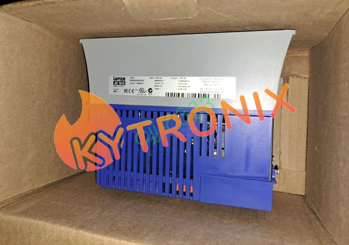 OEM Lenze AC Tech Frequency Inverter ESV402N04TXB XX1H43 4.0KW 5HP