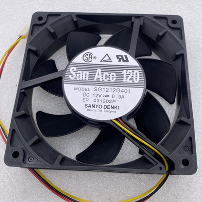 Sanyo 9G1212G401 12025 12V 0.9A 12CM double ball high air volume cooling fan