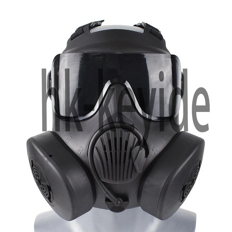 M50 Double Fan Gas Mask Hunting CS Tactical Military Protective Full Face Mask