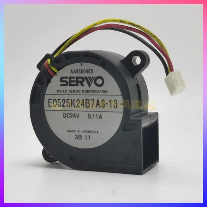 SERVO E0525K24B7AS-13 DC24V 0.11A 5025 3-Pin Centrifugal Turbo Cooling Fan