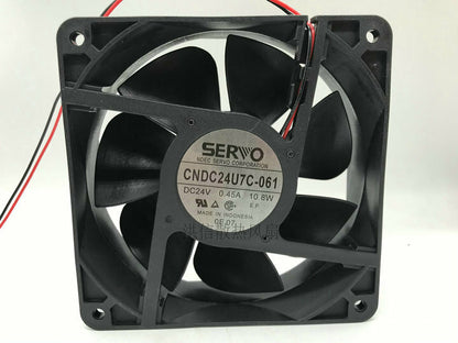 1pcs  SERVO CNDC24U7C-061 24V 0.45A 10.8W 12CM 12038 cooling fan