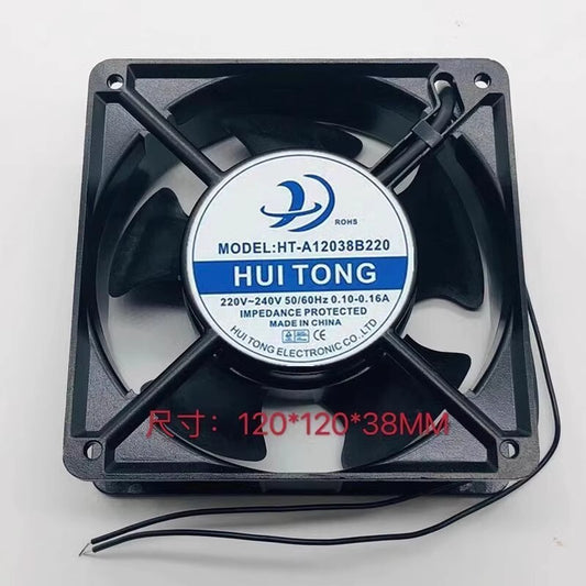 HUITONG HT-A12038B220 220V-240V 0.10-0.16A Metal Silent Cooling Fan
