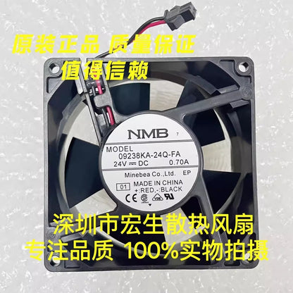 NMB 09238KA-24Q-FA DC24V 0.70A 2-Pin Silent Cooling Fan