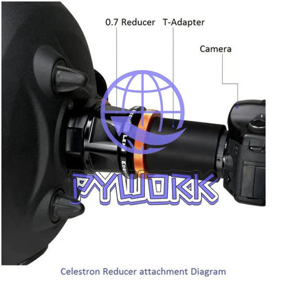 CELESTRON 0.7X Focal Reducer for EdgeHD8/ HD925/ HD11/ HD14 Scopes&Optical Tubes