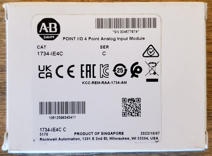 Allen Bradley 1734-IE4C Point Analog Input Module - ALLEN BRADLEY
