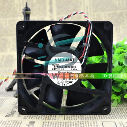 NMB-MAT 4712KL-05W-B40 24V 0.48A 12CM 12032 Chassis Cooling Industrial Fan