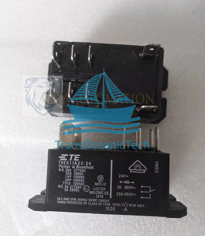 T92S11A22-24 24VDC TYCO Power Relay 3A 400V 8 Pins 1Pcs.