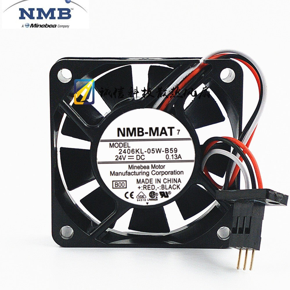 NMB 2406KL-05W-B59 6CM 6015 24V 0.13A for Fanatec Cooling Fan