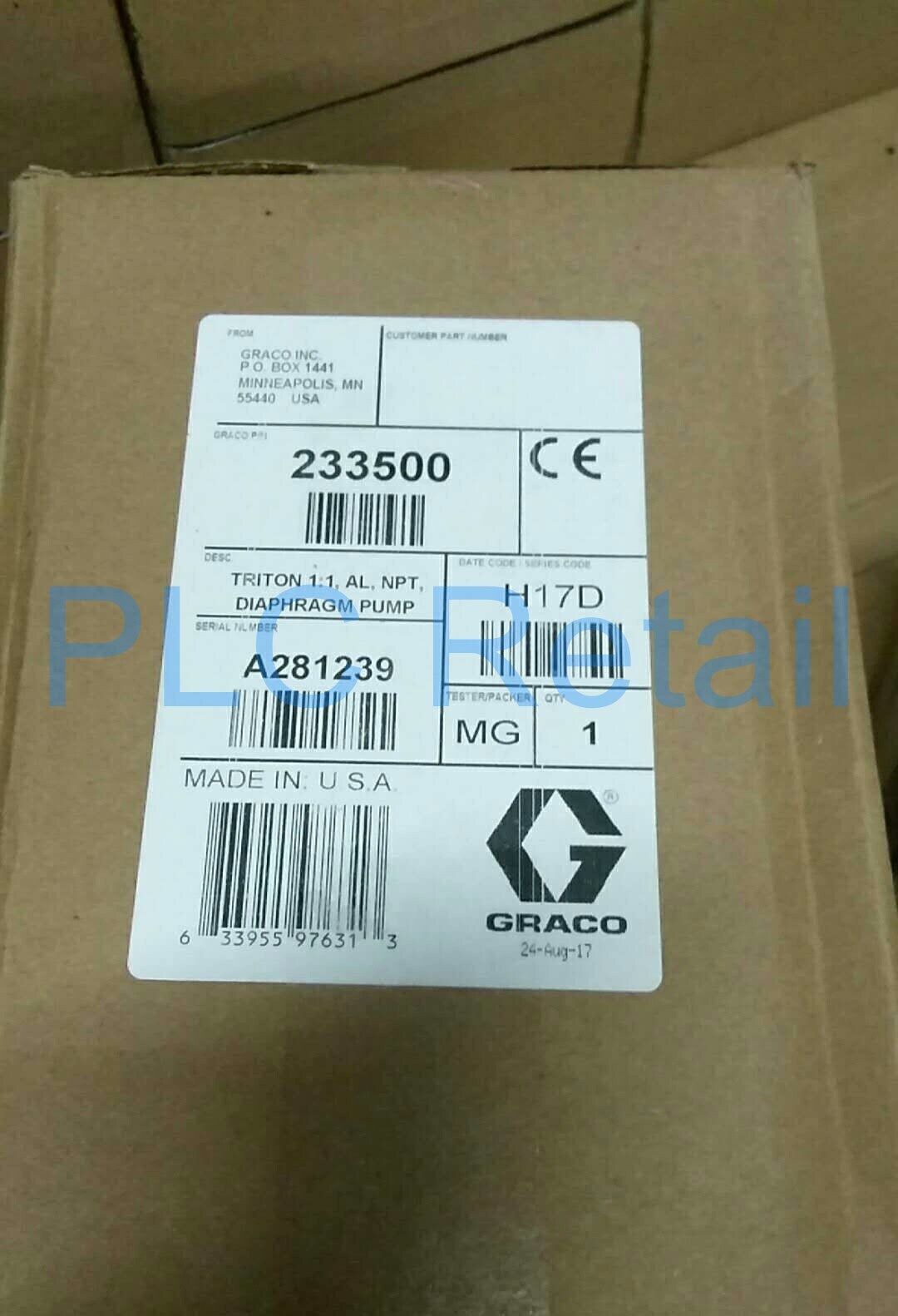 GRACO 233500 Diaphragm Pump – High-Performance Fast Delivery - GRACO
