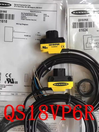 new 1pcs BANNER Sensor Photoelectric Switch QS186E+QS18VP6R (PNP injectivity) - BANNER