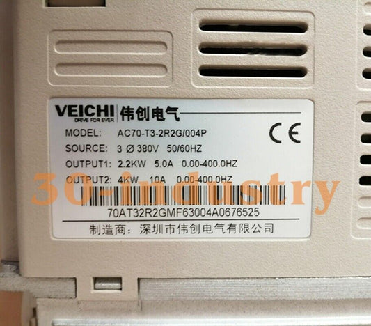 1PCS NEW FOR VEICH AC70-T3-2R2G/004P Inverter 2.2KW/4.0KW 380V 3-phase - VEICH