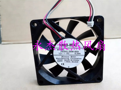 NMB 2806KL-04W-B59 7015 DC12V 0.28A 7CM 3-Pin Silent Cooling Fan