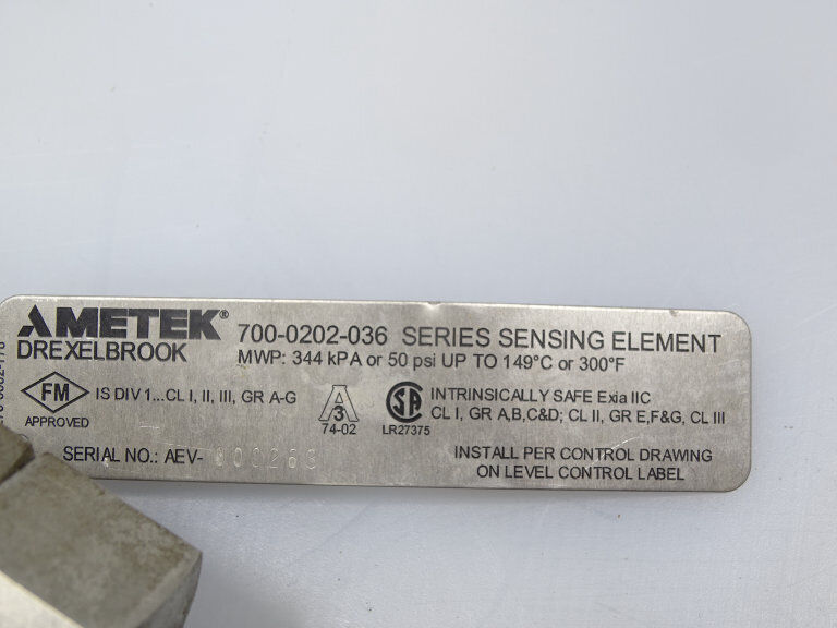 AMETEK 700-0202-036 SENSOR OPTIMIZED MODEL - AMETEK