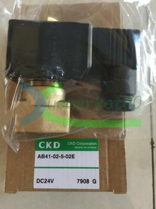 new ONE   In Box CKD AB41-02-5-02E DC24V Solenoid Valve