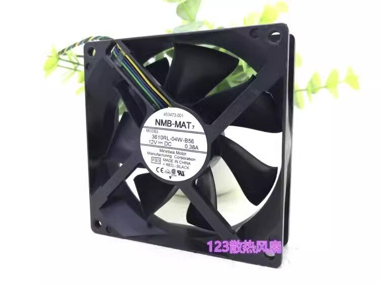 NMB 3610RL-04W-B56 9025 DC12V 0.38A 9CM 4-Wire PWM Cooling Fan