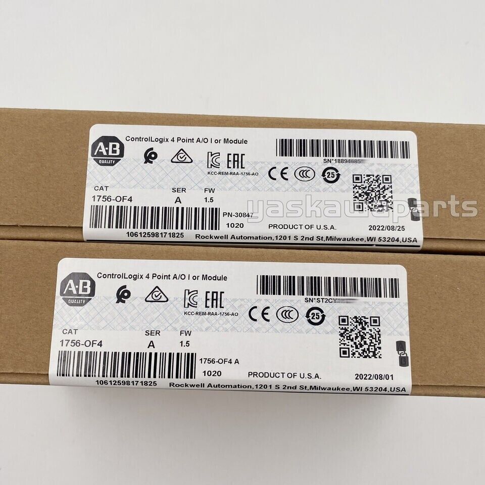 AB 1756-OF4 ControlLogix 4 Pt I or V Module New Sealed - CONTROLLOGIX