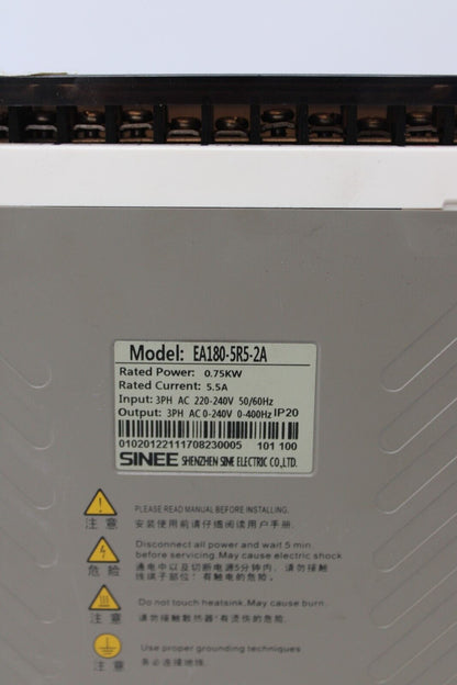 used Sinee EA180-5R5-2A Servo Drive - SINEE