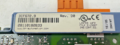 used B&R Automation 3IF672.9 Interface Module - B&R AUTOMATION