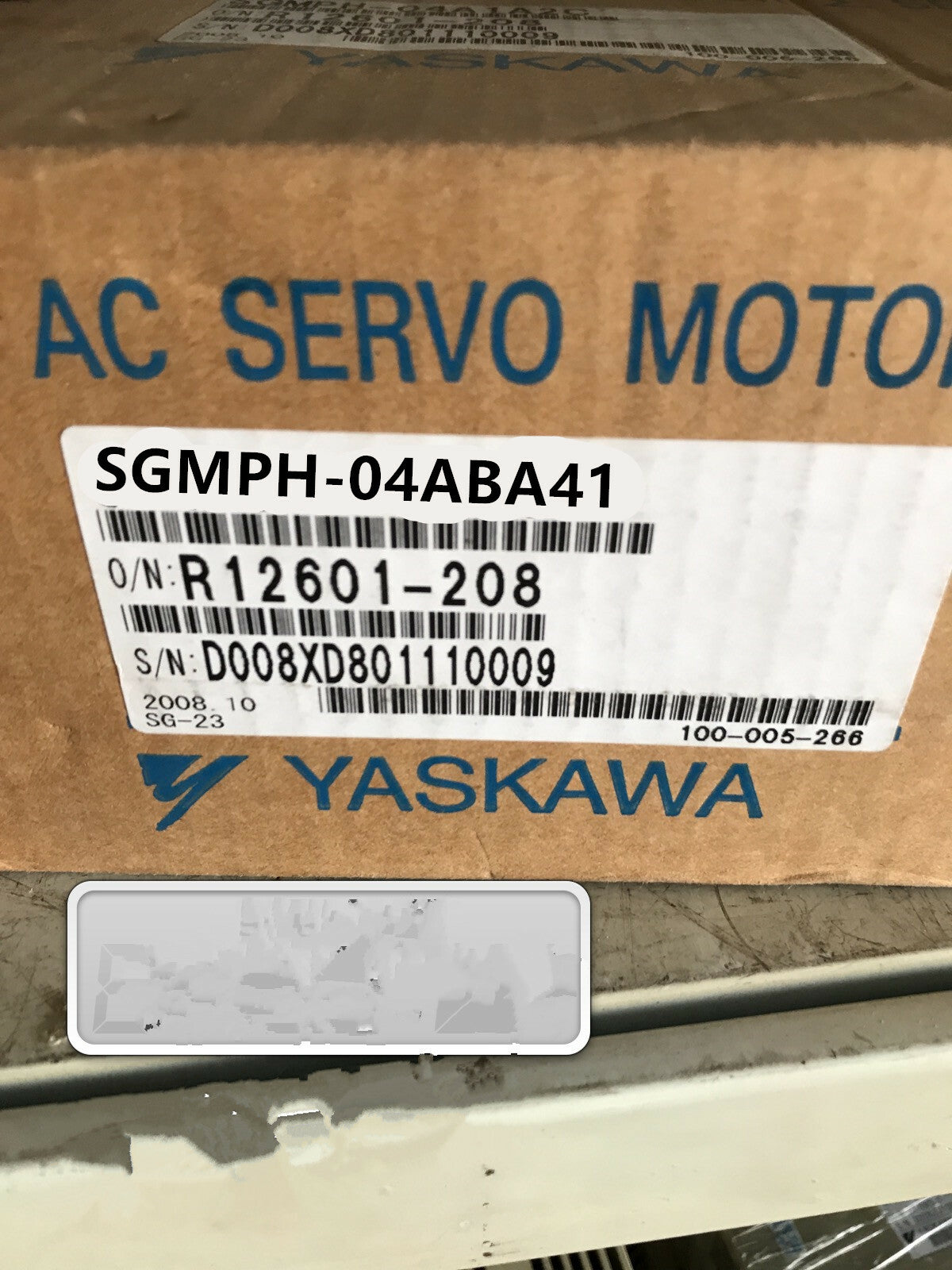 YASKAWA AC SERVO MOTOR SGMPH-04ABA41 SGMPH-04ABA41