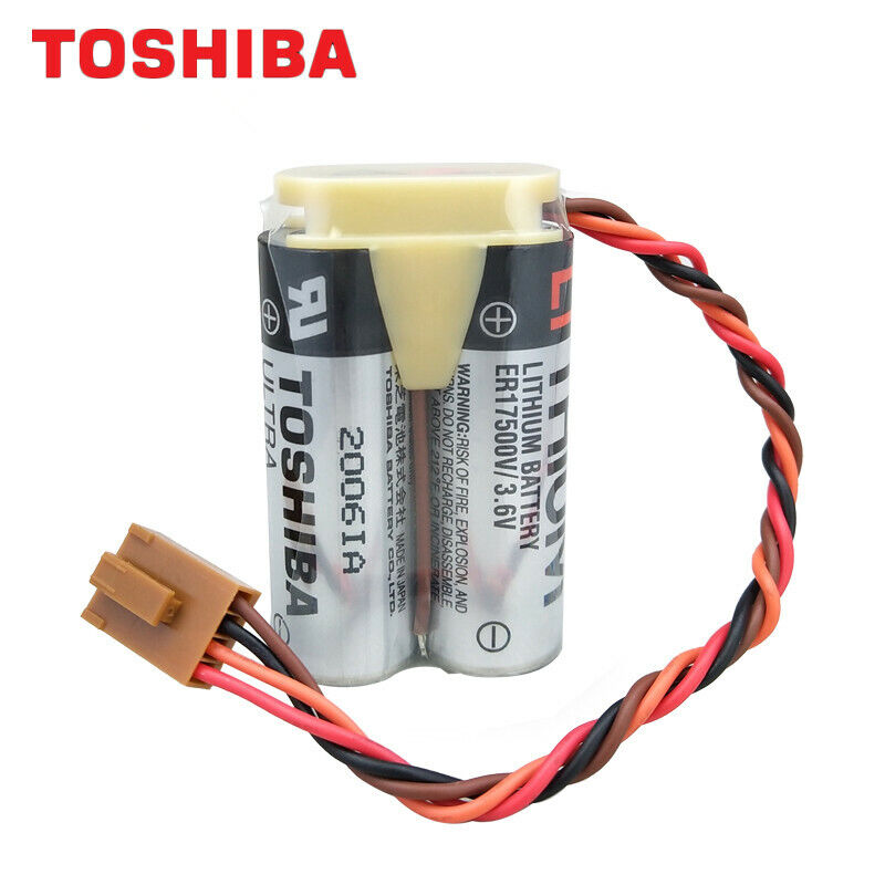 new TOSHIBA ER17500V Yaskawa Robot Programmer Battery ER17/50 3.6V 4-PIN Plug