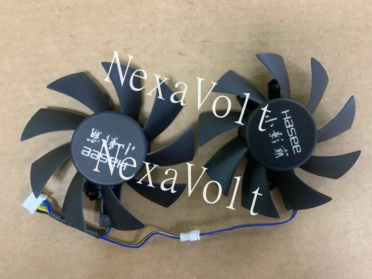 75mm EVERFLOW T128015SH Dual Fan Replacement 17mm x 46mm x 49mm 4Pin 0.32A R221