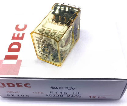 10PCS Intermediate relay RY4S-UL-AC220-240V 14 pin