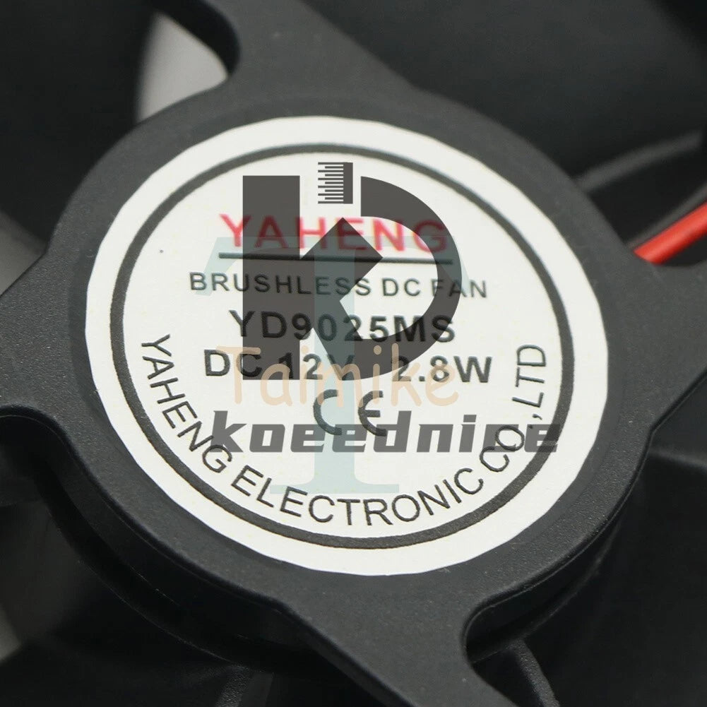 YAHENG YD9025MS DC12V 2.8W 9CM 2-Wire Cooling Fan