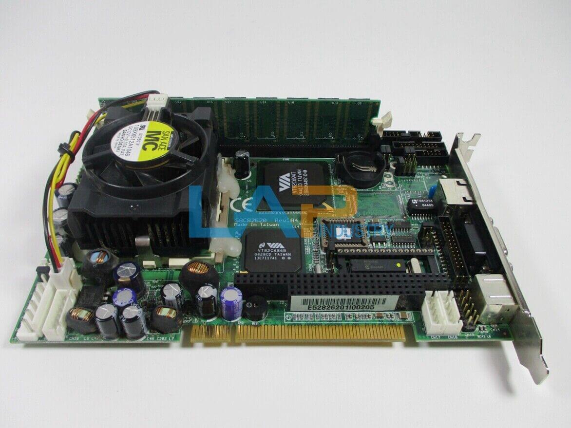 used 1PCS Axiomtek SBC82620 Rev:A4 (C) with Intel Pentium III 1.0 GHz, 128M Memory