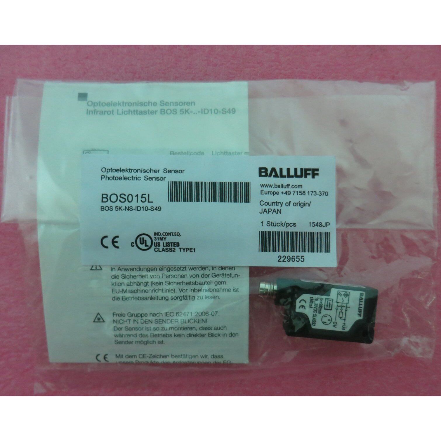 new one balluff proximity sensor bos 5k-ns-id10-s49 - BALLUFF