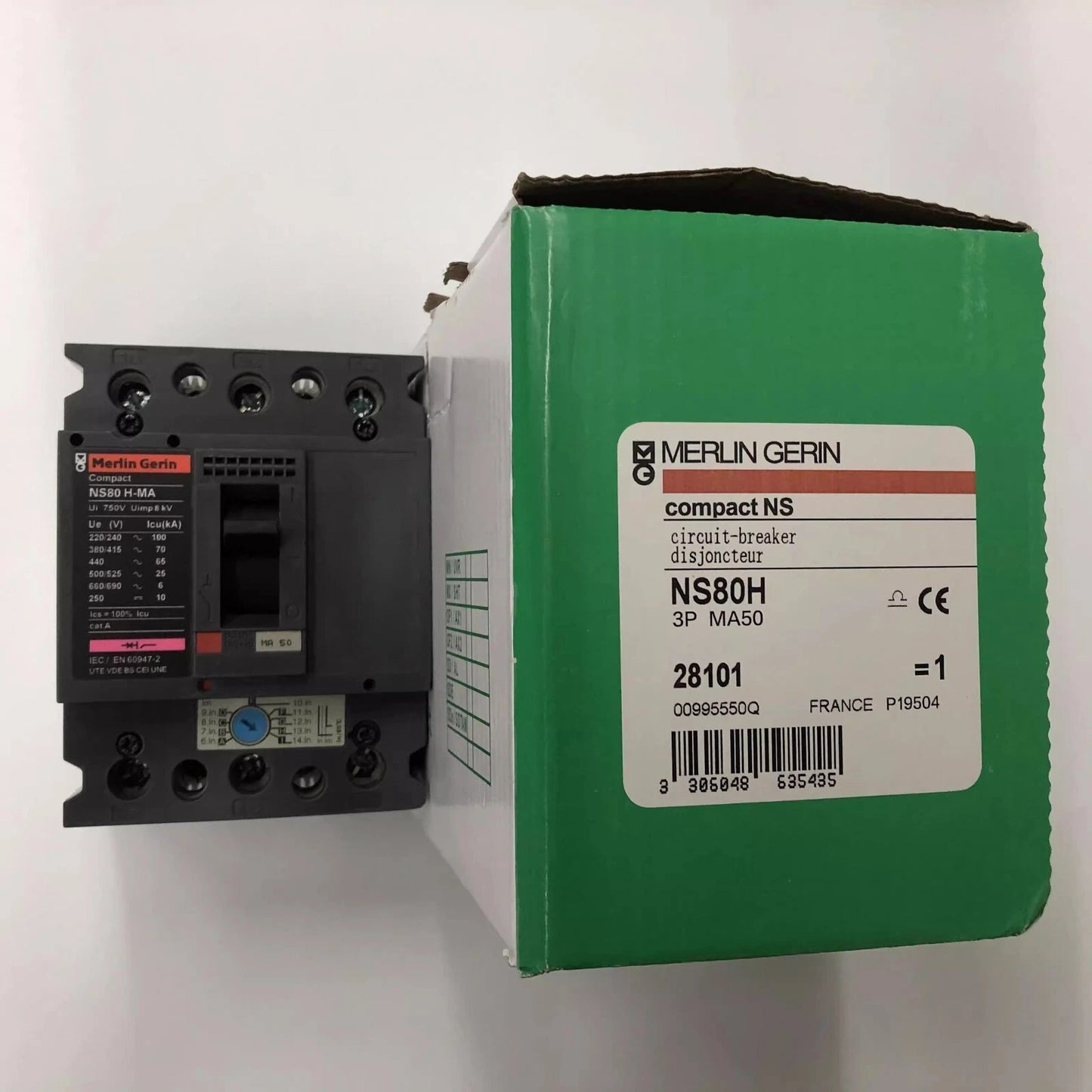 1PCS NS80H-MA50 3P 50A Air Switch Moulded Case Circuit Breaker