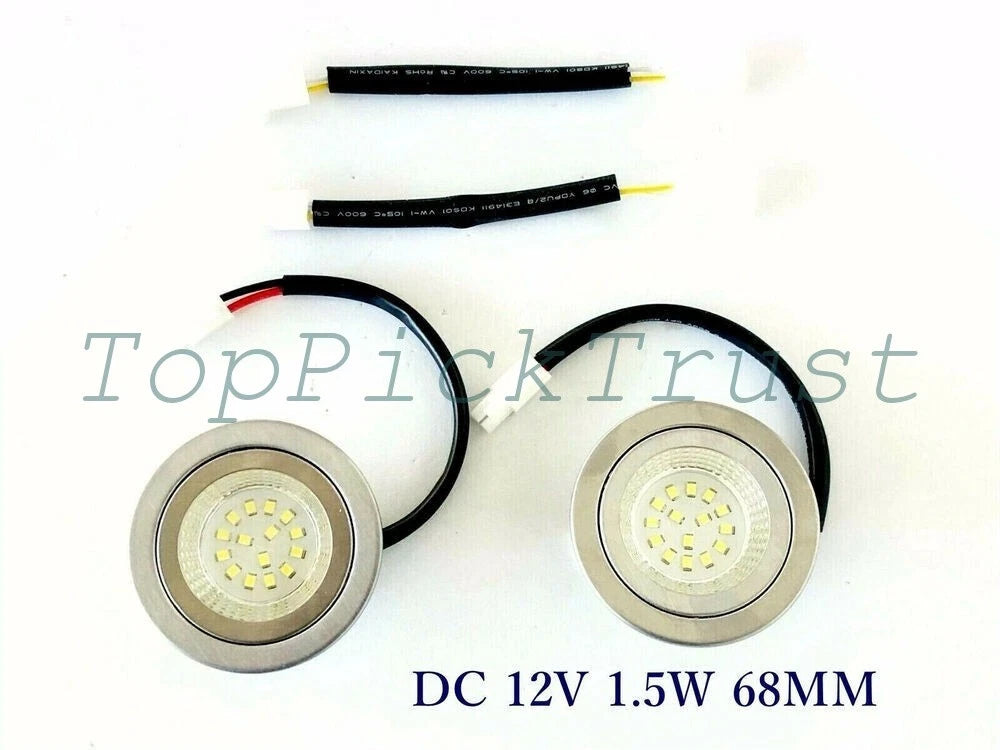 2pcs Input DC12V 1.5W 68mm Rangehood Led Light Fits Most Models