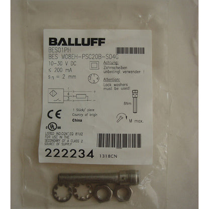 BALLUFF Proximity Switch BES M08EH-PSC20B-S04G - BALLUFF