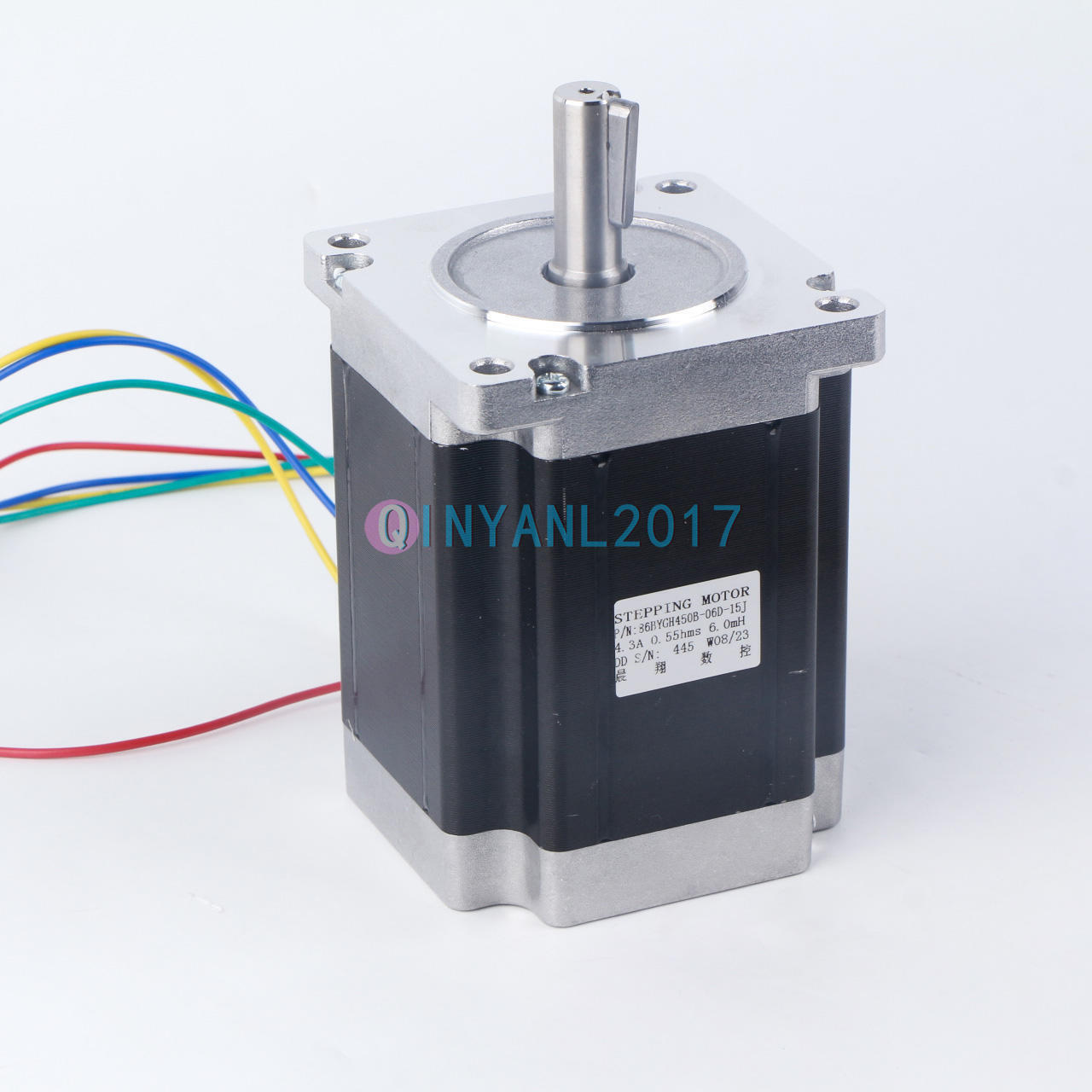 new 2-Ph Stepper Motor 86BYGH450B-06D-15J Shaft 12.7mm with Slot 86BHH114-500A-32E - XYZ MOTOR
