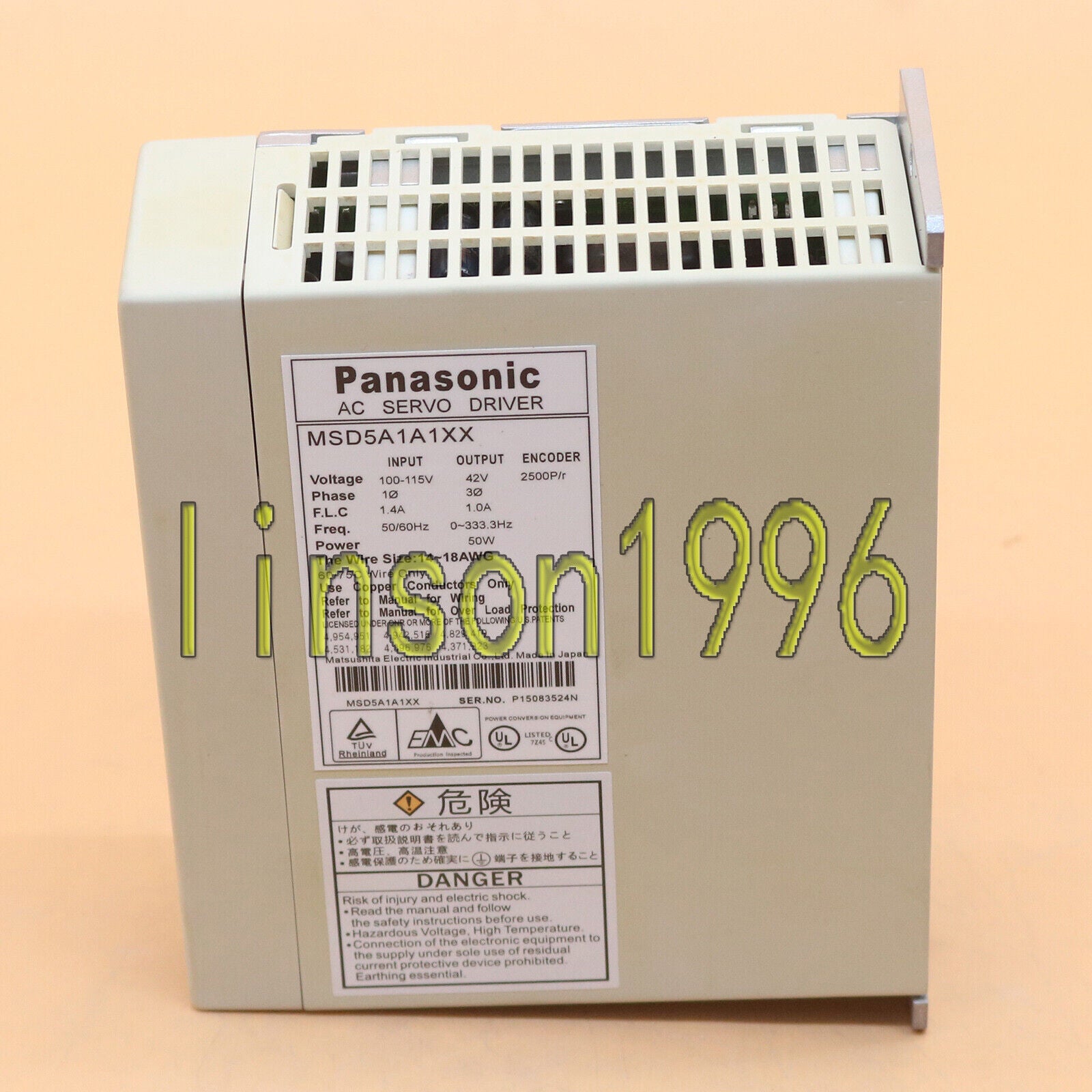 used Servo Drive for Panasonic MSD5A1A1XX - High-Efficiency Motor Drive - PANASONIC