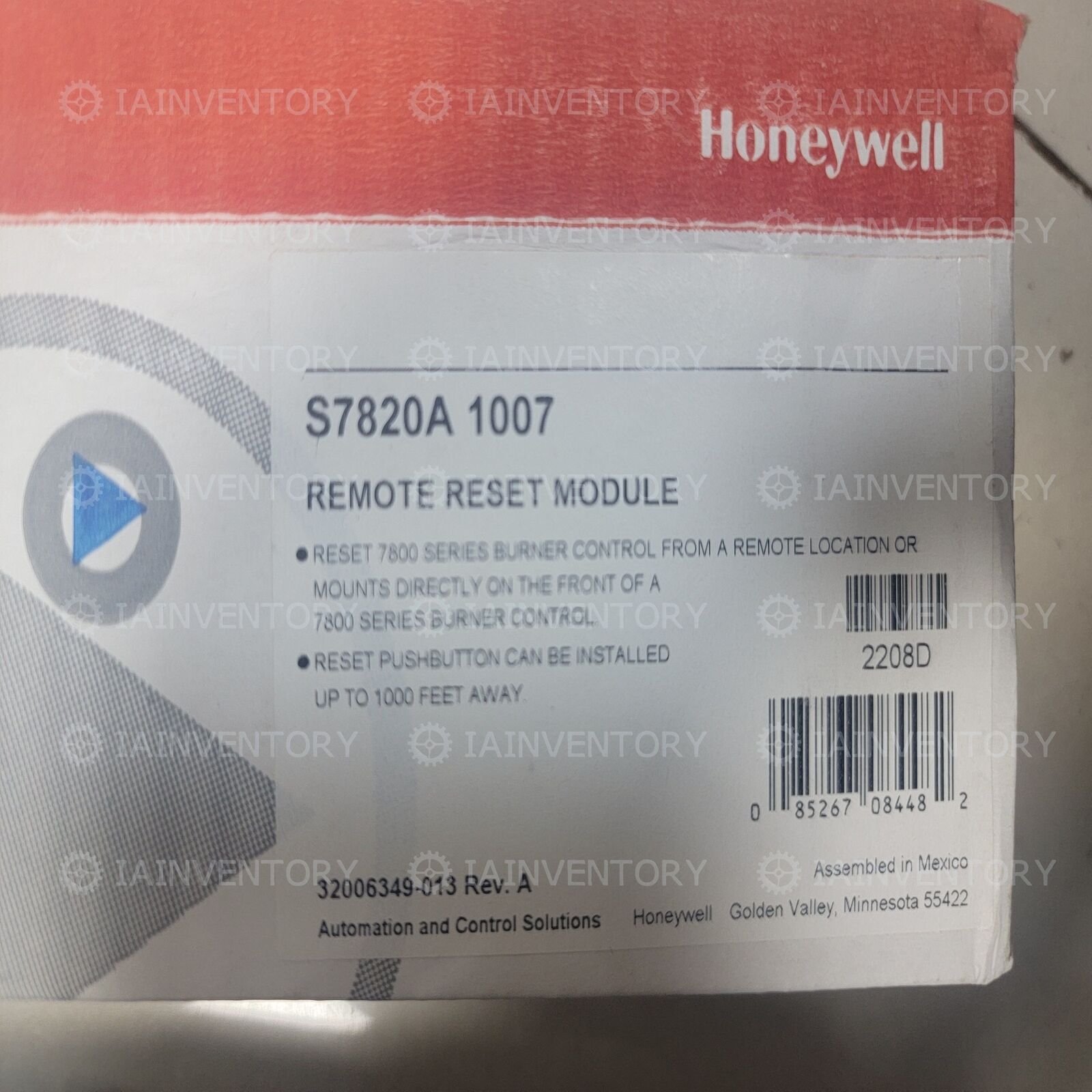 1PC  NEW Honeywell S7820A1007 Next Day Air Available