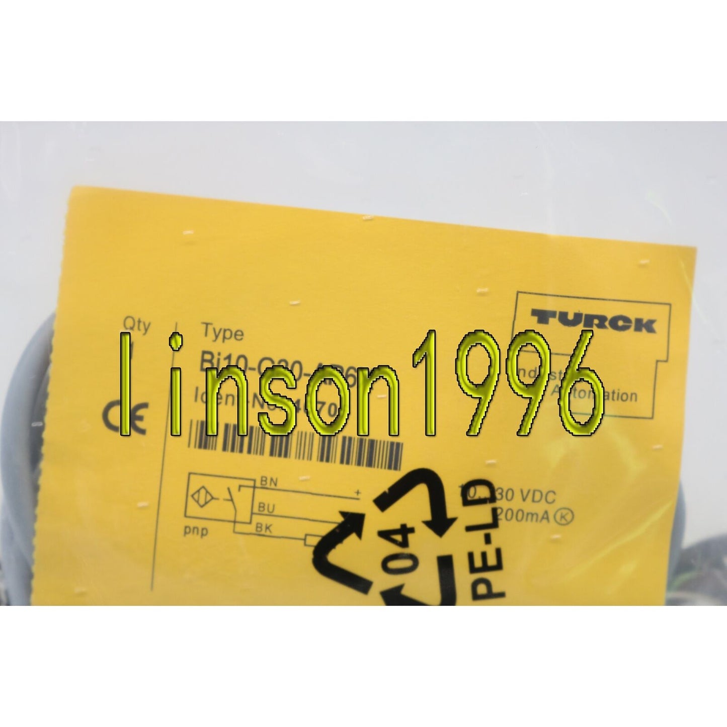 Turck Proximity Sensor BI10-G30-AP6X - TURCK
