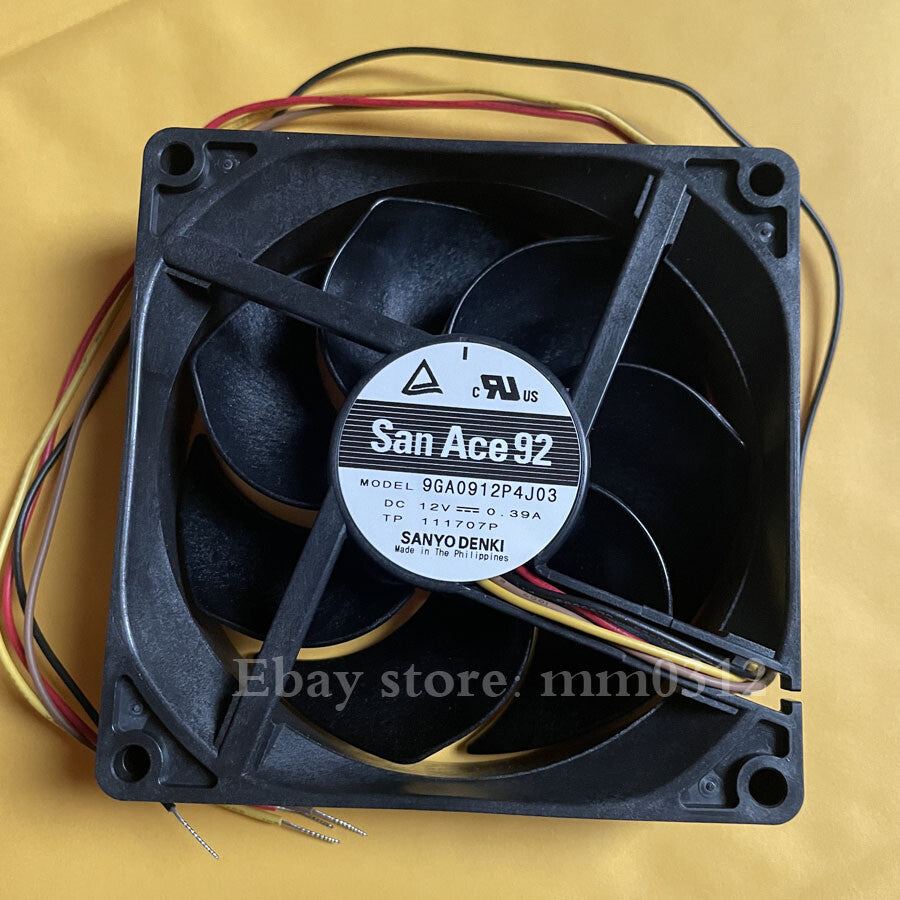 Sanyo 9GA0912P4J03 12V 0.39A 9CM speed regulation high wind volume cooling fan
