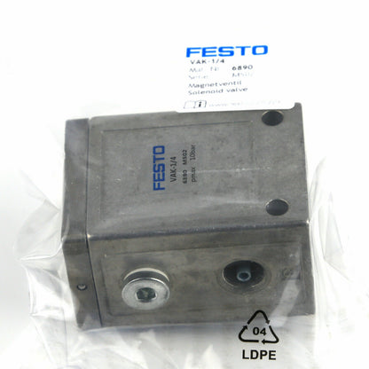 FESTO VAK-1/4 6890 Vacuum Generator Professional 6890 Vacuum Pump Absorbent Top Mount - FESTO
