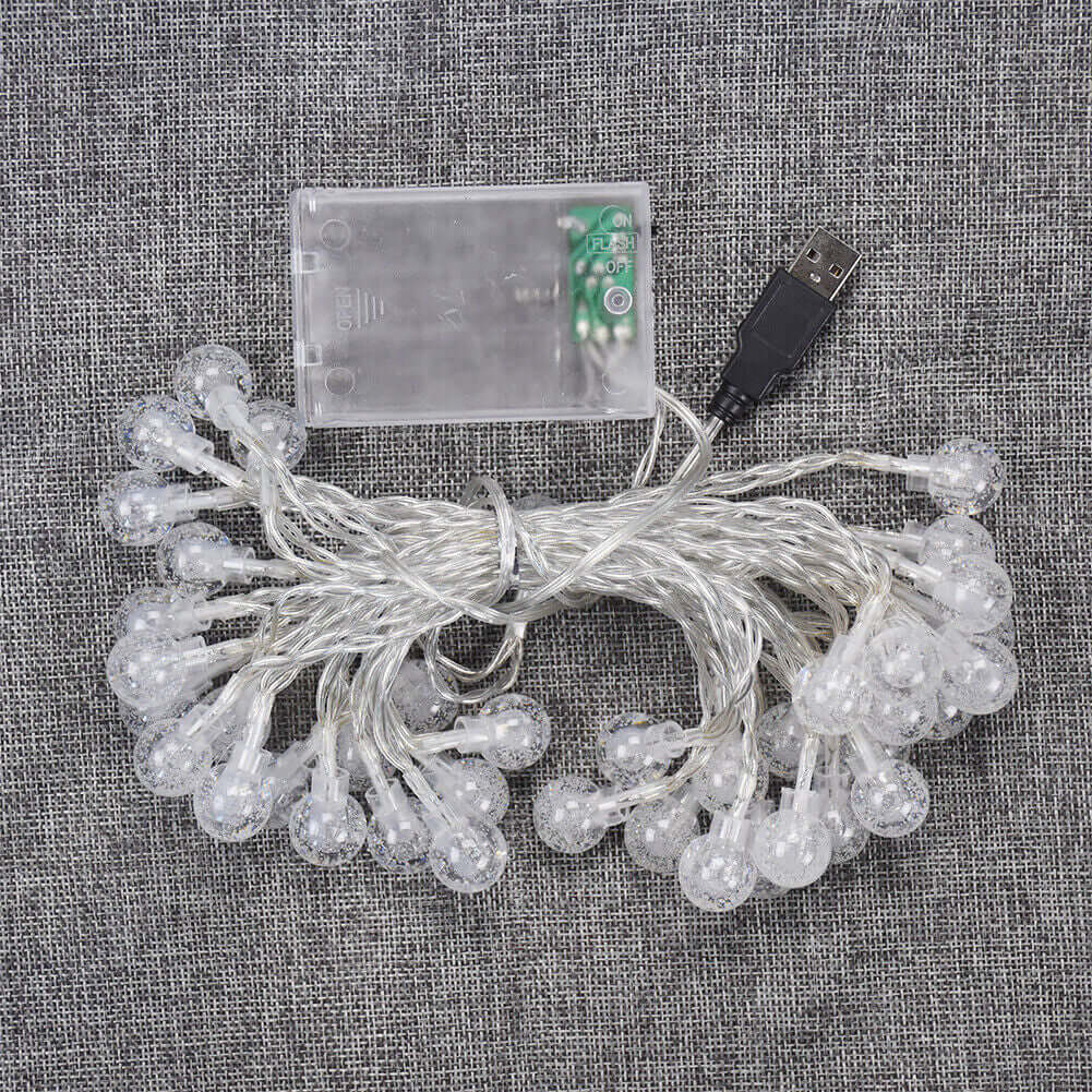 new 6 meters 40 LED USB Crystal Ball String Lights Garden Party Holiday House Decor