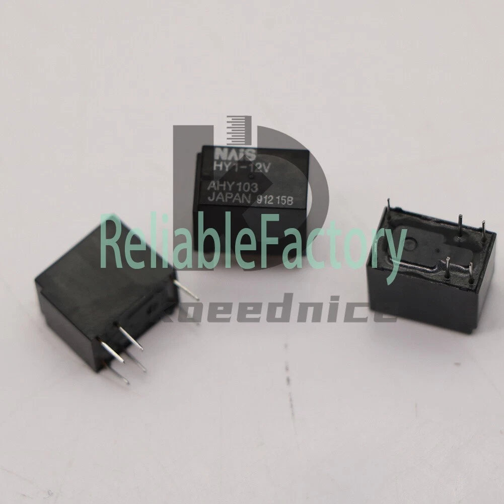 5Pcs HY1-12V AHY103 12VDC Power Relay 6 Pins