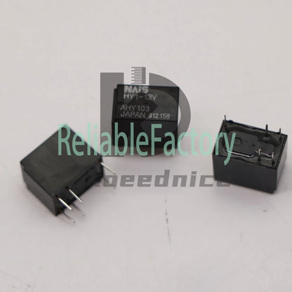 5Pcs HY1-12V AHY103 12VDC Power Relay 6 Pins