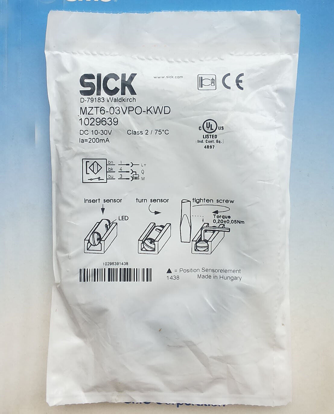 1PC MZT6-03VPO-KWD Photoelectric Sensors Fast - SICK