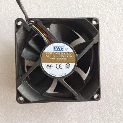 AVC DASA0832B2U 8032 12V 1.0A 8CM 8cm 4-wire dual ball fan with large airflow