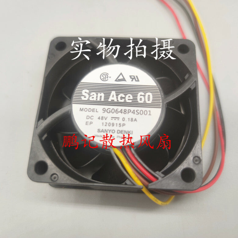 Sanyo 9G0648P4S001 48V 0.18A 6025 6CM inverter cabinet cooling fan