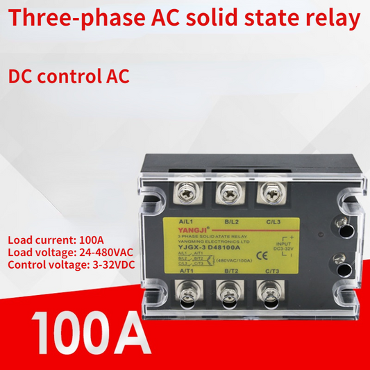 new Three-phase DC control AC solid state relay series YJGX-3D48100A 480VAC 100A - YJGX