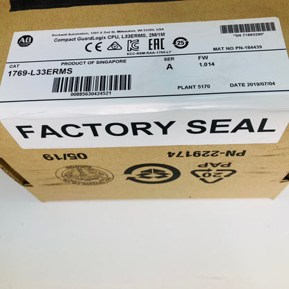 Allen Bradley 1769-L33ERMS CompactLogix New Sealed Unit - ALLEN BRADLEY