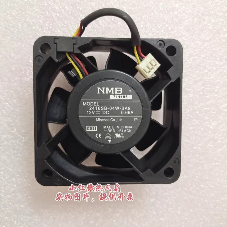 NMB 2410SB-04W-BA9 6025 12V 0.66A 6CM Cooling Fan