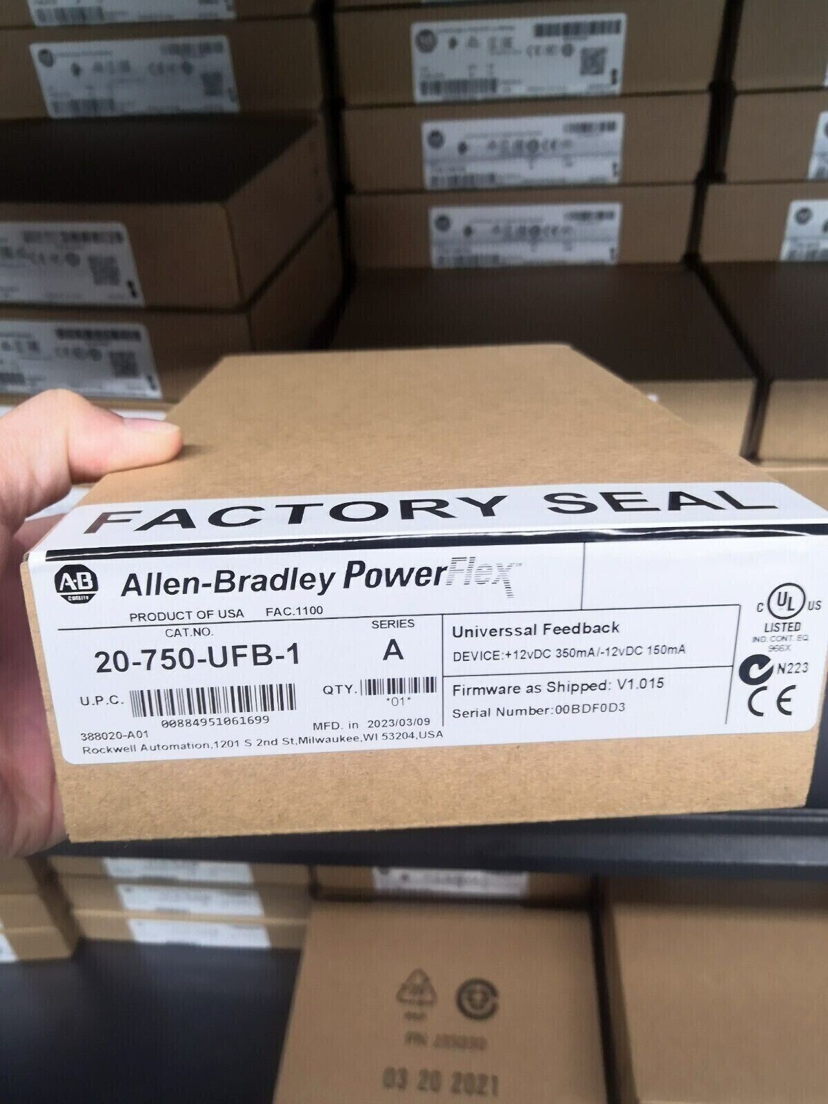 Allen Bradley 20-750-UFB-1 SER Universal Feedback Module - ALLEN BRADLEY